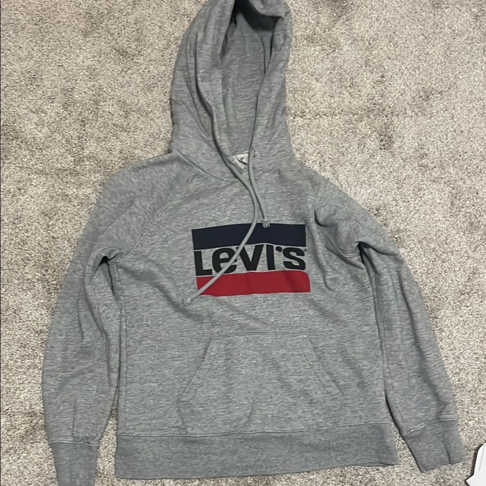 Levi's Gray Logo Hoodie